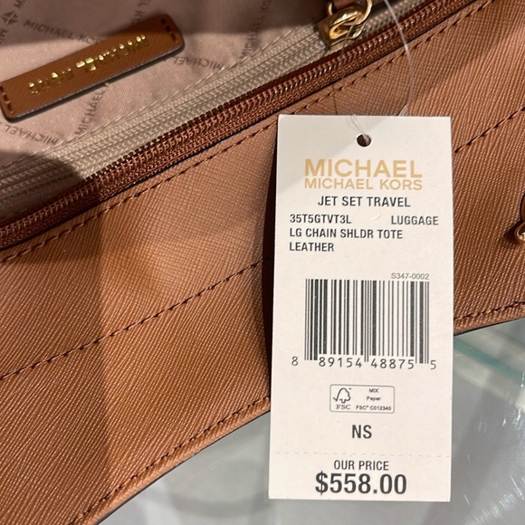 Michael Kors MICHAEL KORS 
Jet Set Large Saffiano Leather Shoulder Tote Bag
NWT - Picture 5 of 16